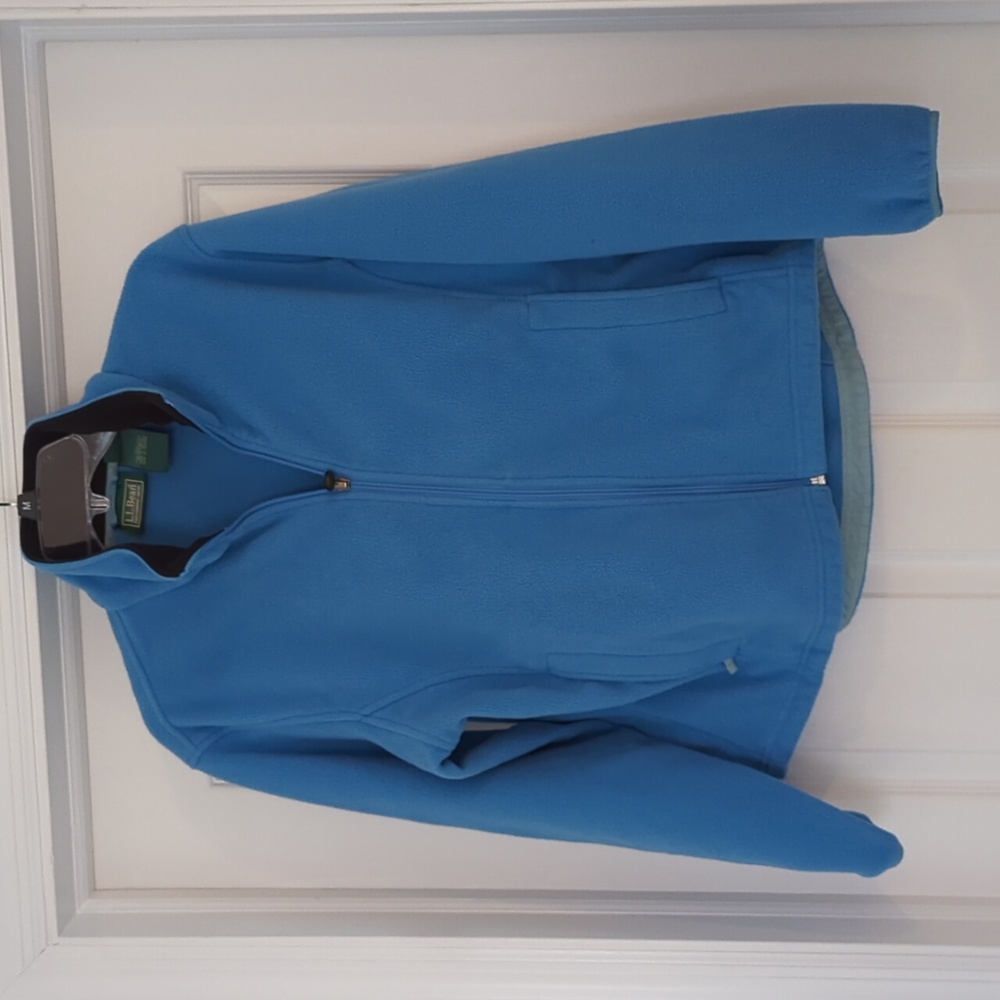 L.L. Bean Fleece Zip Up Jacket, Size Medium